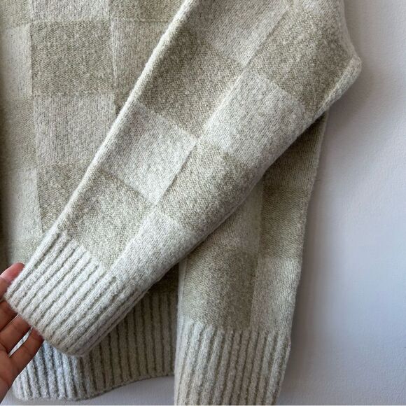 NWOT FIBFLX Conscious Fashion Textured Printed Knit Sweater - Picture 5 of 13